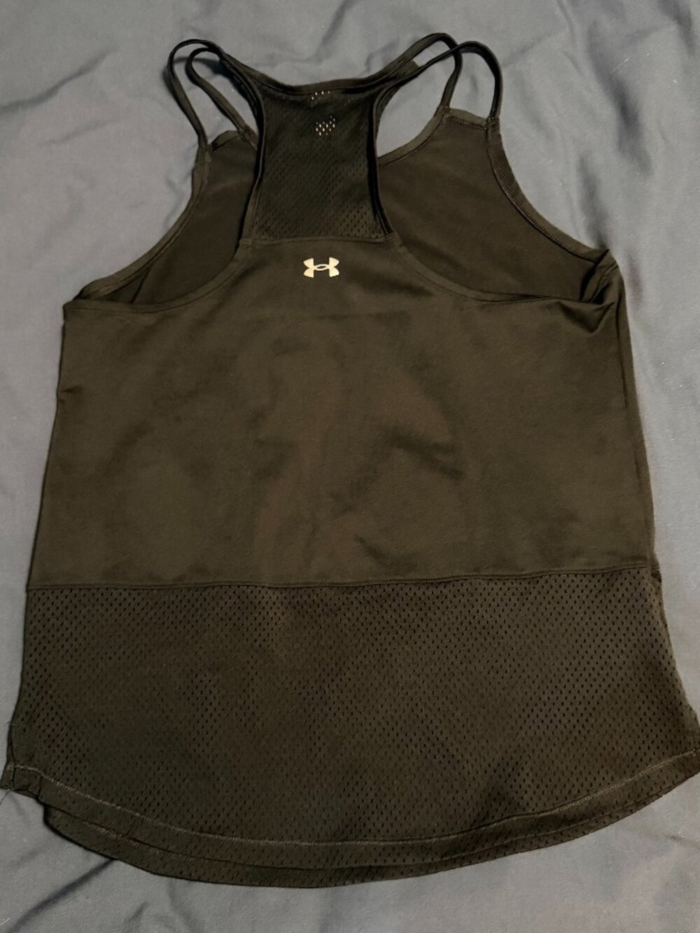Under Armour Women's HeatGear Mesh Tank Top in Black (Women's Size S)
